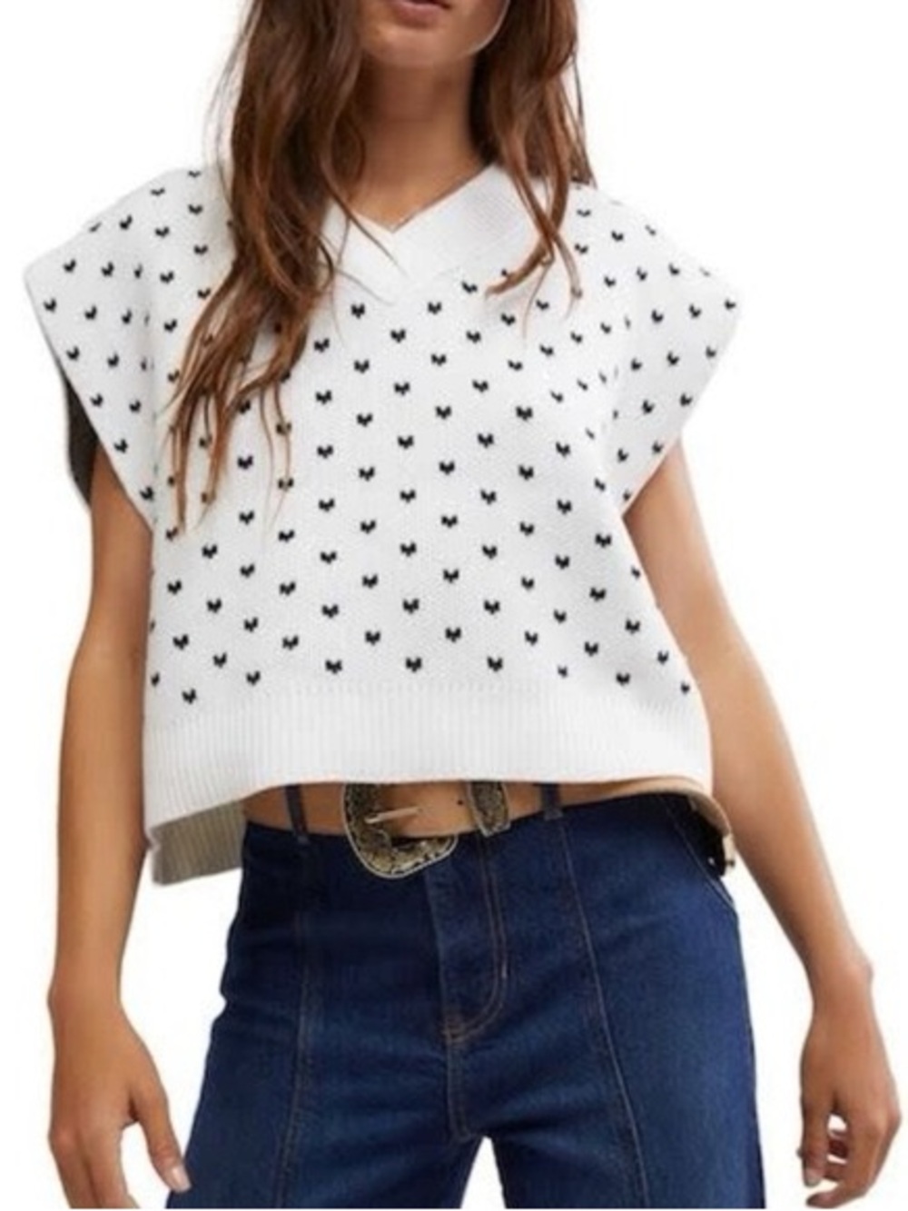 Free People Easy Street Patterned Vest